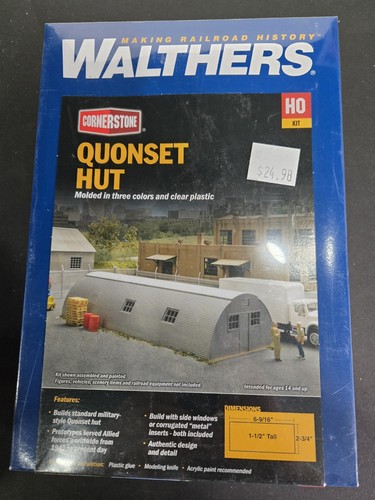 Scale walthers quonset - quonset, hut